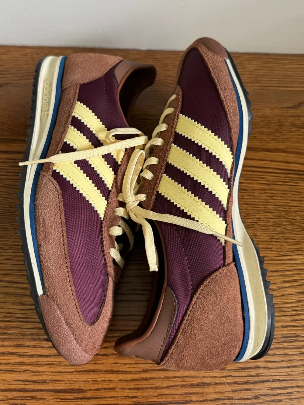 Adidas SL 72 OG Sneakers Women’s 8.5 | Maroon Brown Yellow | Retro Runner - Picture 9 of 12
